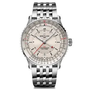 Breitling Navitimer GMT 41mm Cream Dial Automatic Gents Watch A32310211G1A1