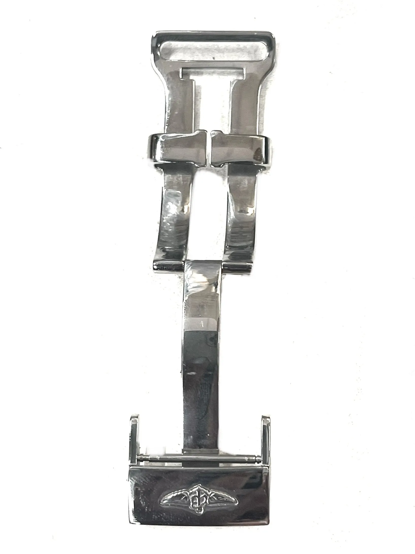 Breitling New Silver Tone Stainless Steel Deployment Buckle - $800 APR w/ CoA!!!