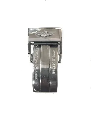 Breitling New Silver Tone Stainless Steel Deployment Buckle - $800 APR w/ CoA!!!