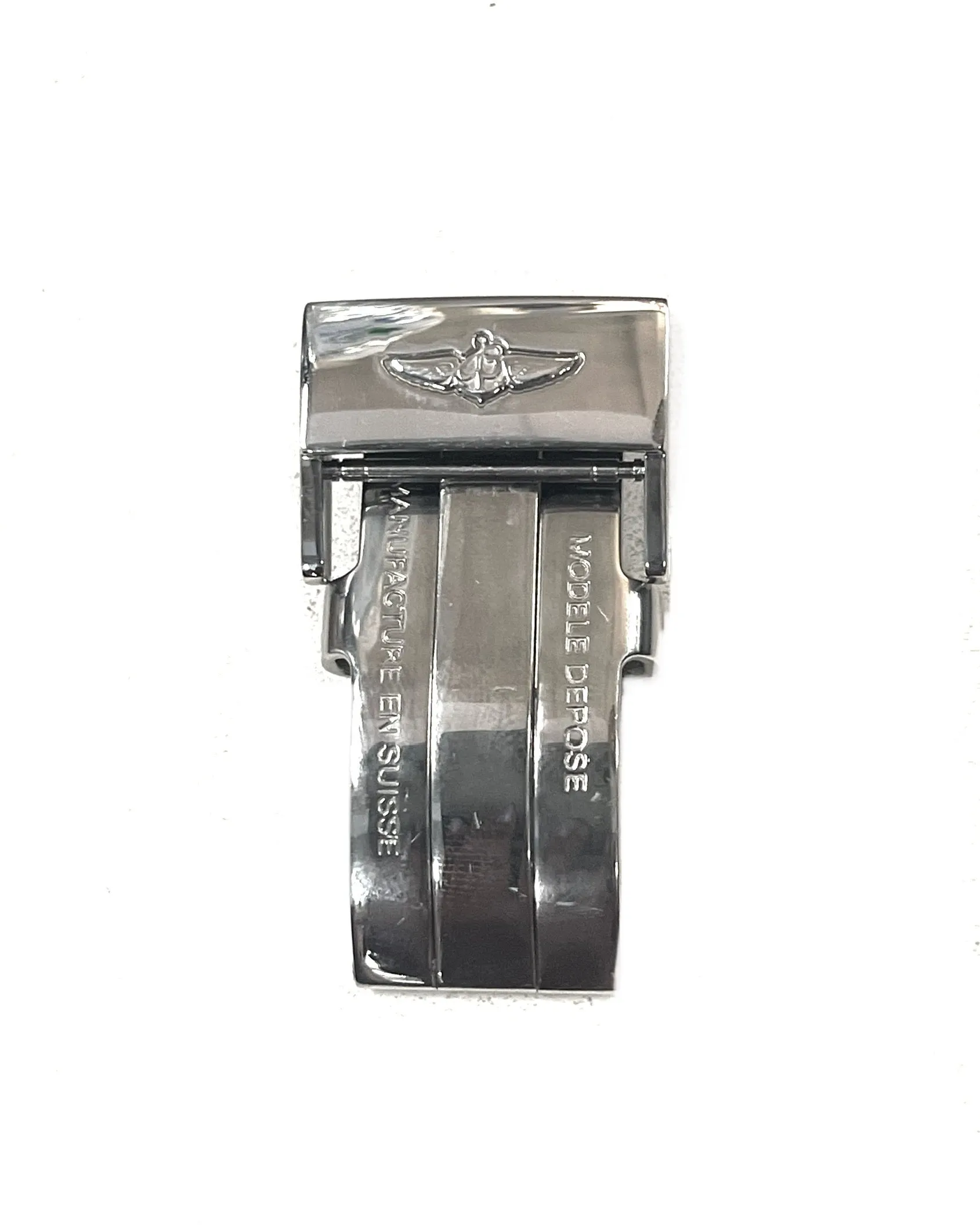Breitling New Silver Tone Stainless Steel Deployment Buckle - $800 APR w/ CoA!!!