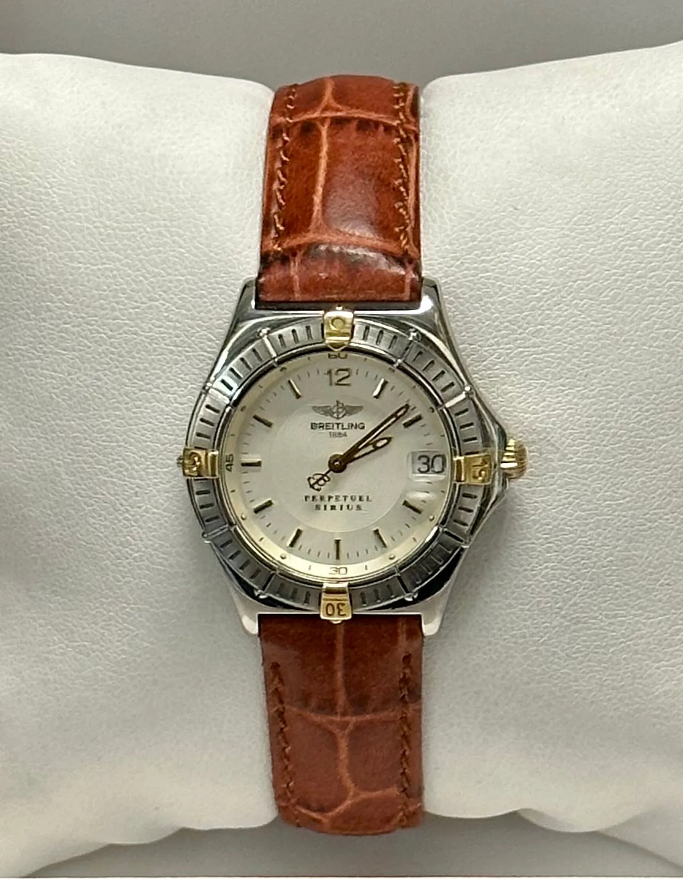 BREITLING Perpetuel Sirius Stainless Steel Men's Wristwatch - $8K APR w/ COA!!!!