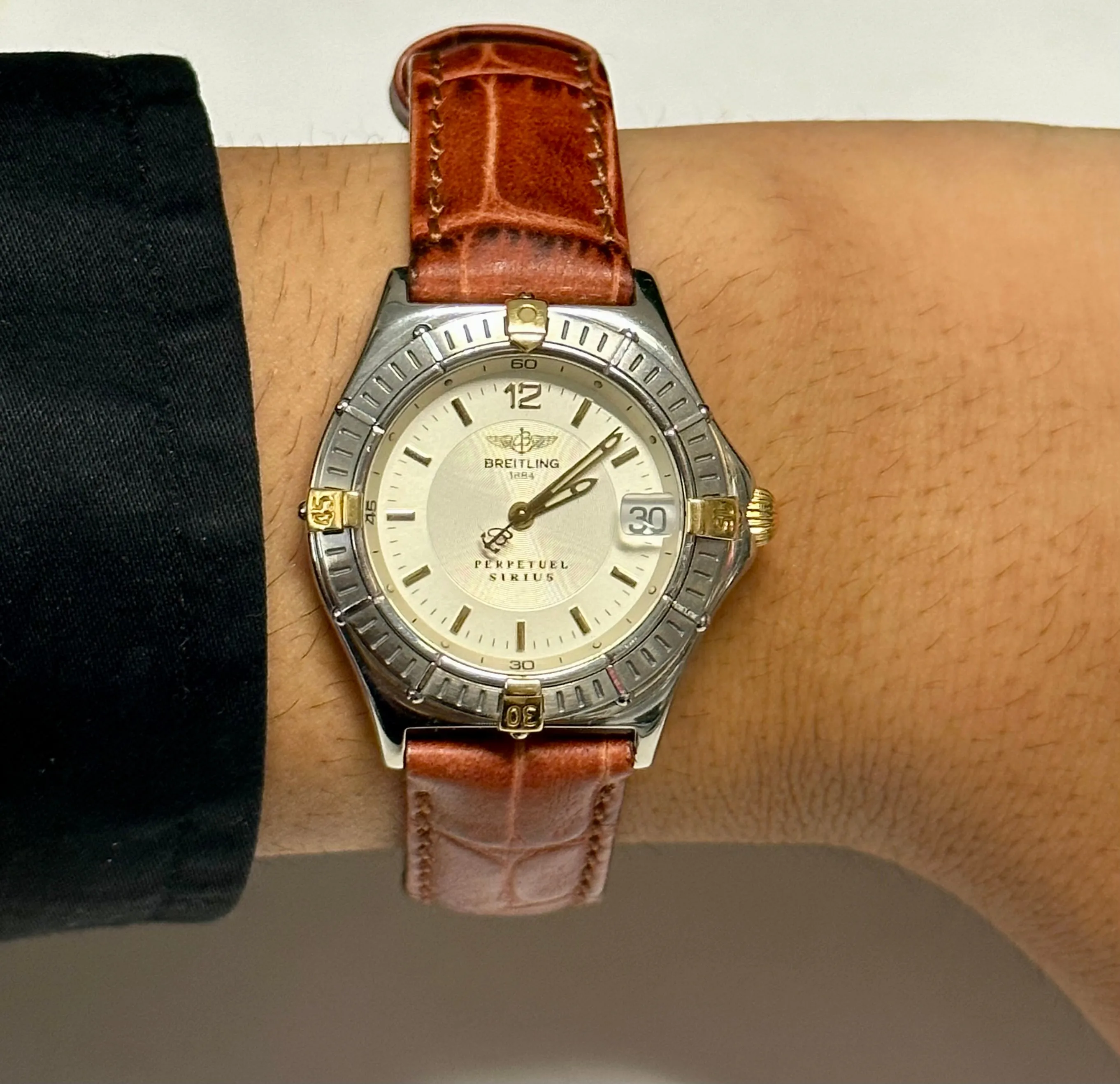 BREITLING Perpetuel Sirius Stainless Steel Men's Wristwatch - $8K APR w/ COA!!!!
