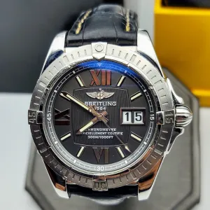 BREITLING Windrider Cockpit Watch Chronometer Officiellement Certifie 300M Wristwatch