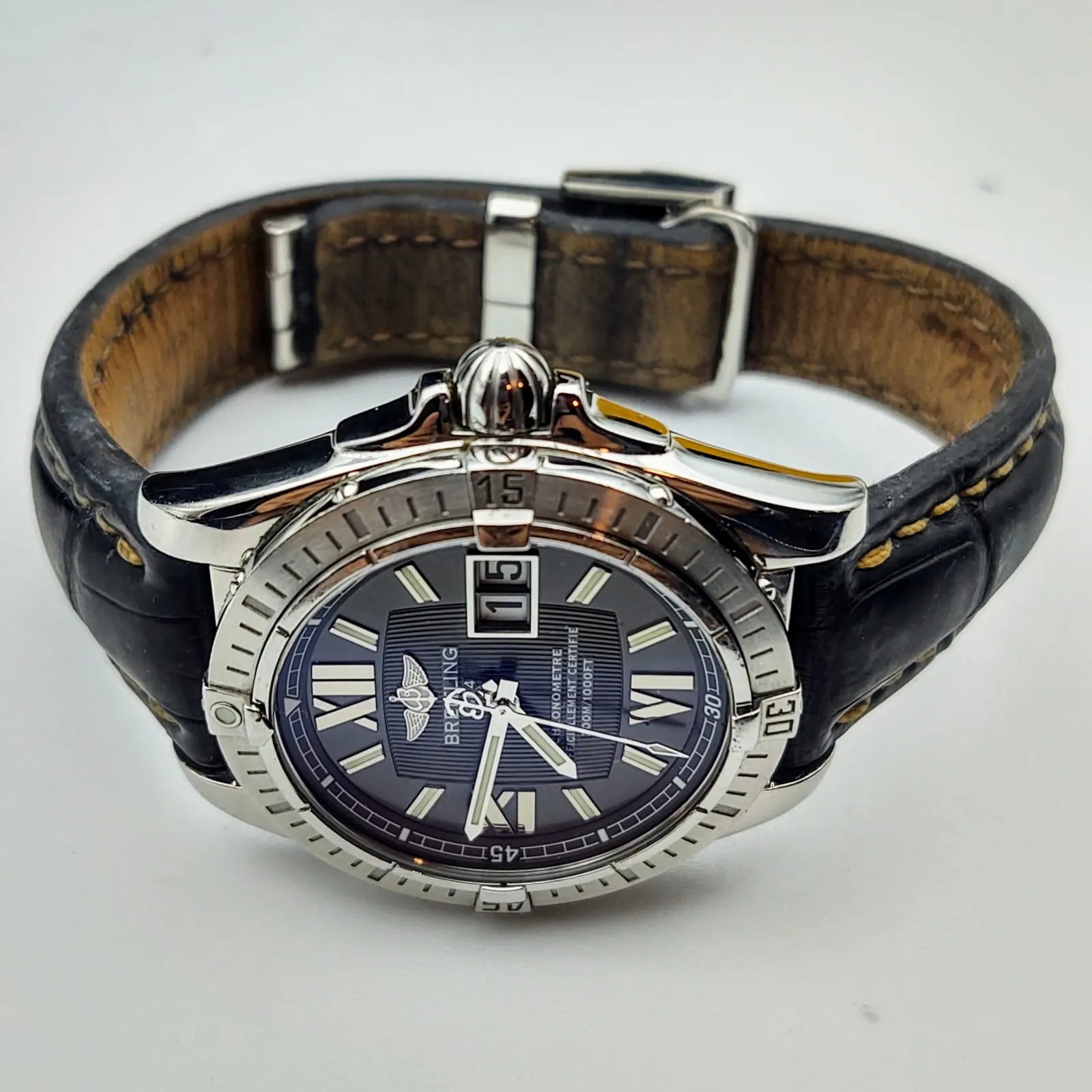 BREITLING Windrider Cockpit Watch Chronometer Officiellement Certifie 300M Wristwatch