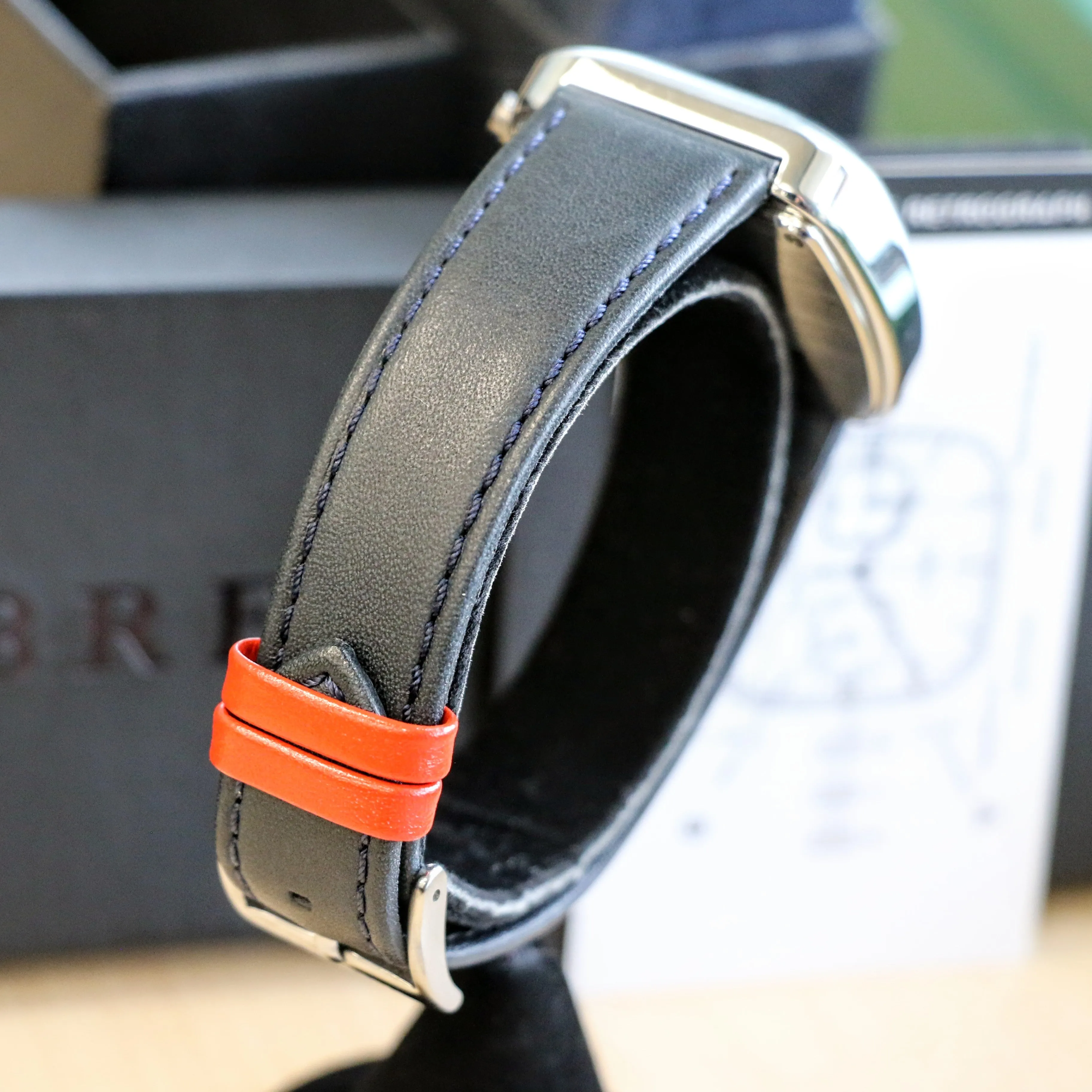 BREW Retrograph - Technicolor Watch Date Indicator - Full Kit   Extra Box w/ Extra Stainless-Steel Bracelet