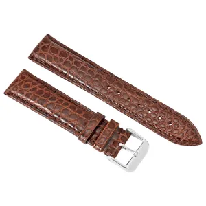 Brooklyn Watch Strap in Brown Alligator Leather - 22 MM RPOS1A-BR