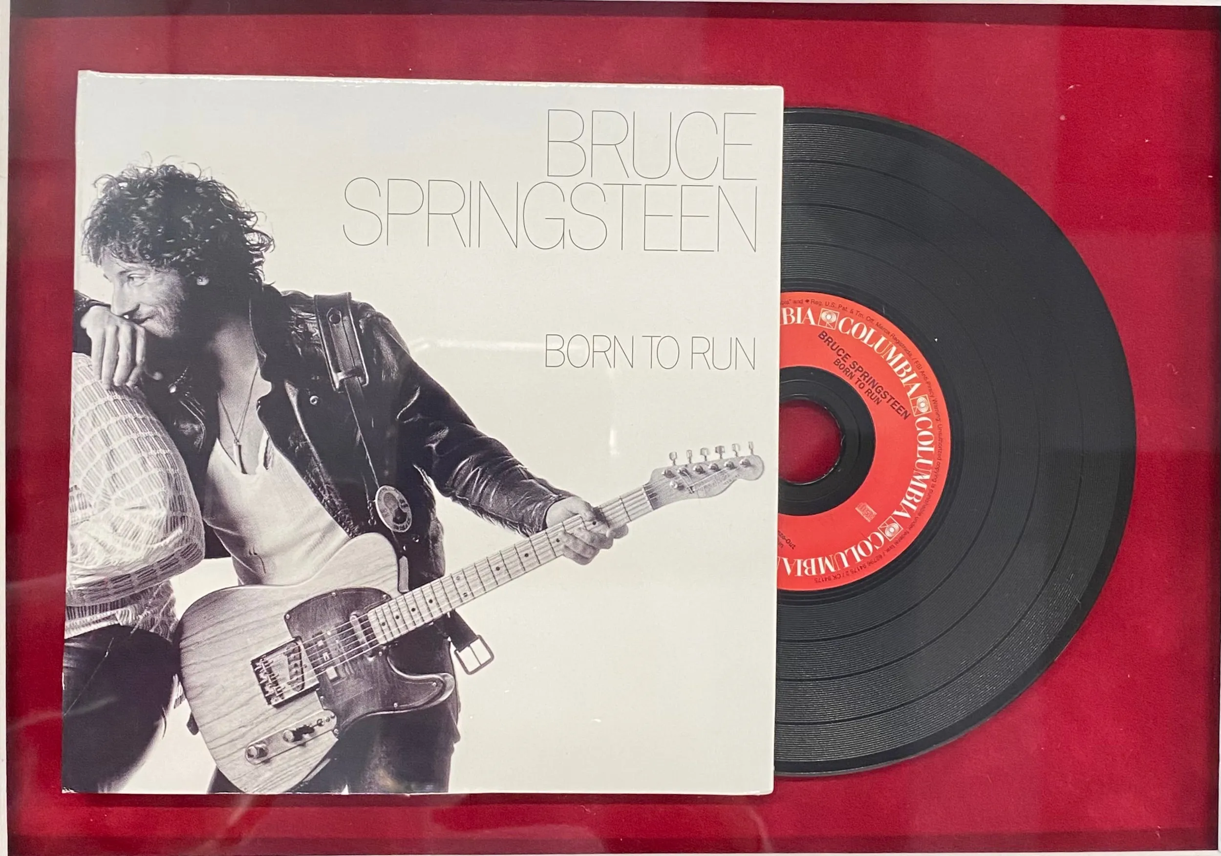 BRUCE SPRINGSTEEN ORIGINAL COLLAGE W 2 MAGAZINES   VINYL RECORD - $3K APR w/CoA
