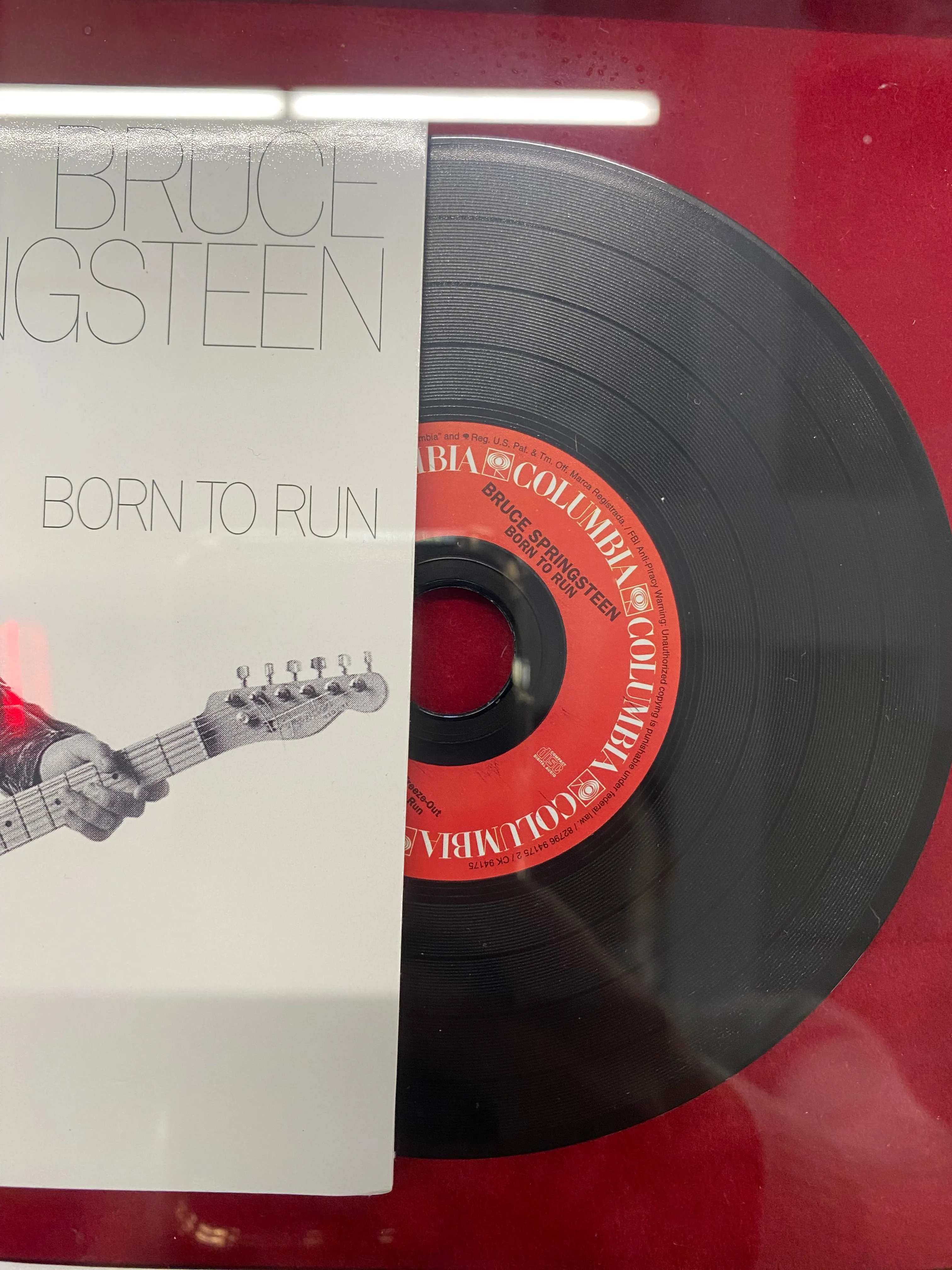 BRUCE SPRINGSTEEN ORIGINAL COLLAGE W 2 MAGAZINES   VINYL RECORD - $3K APR w/CoA