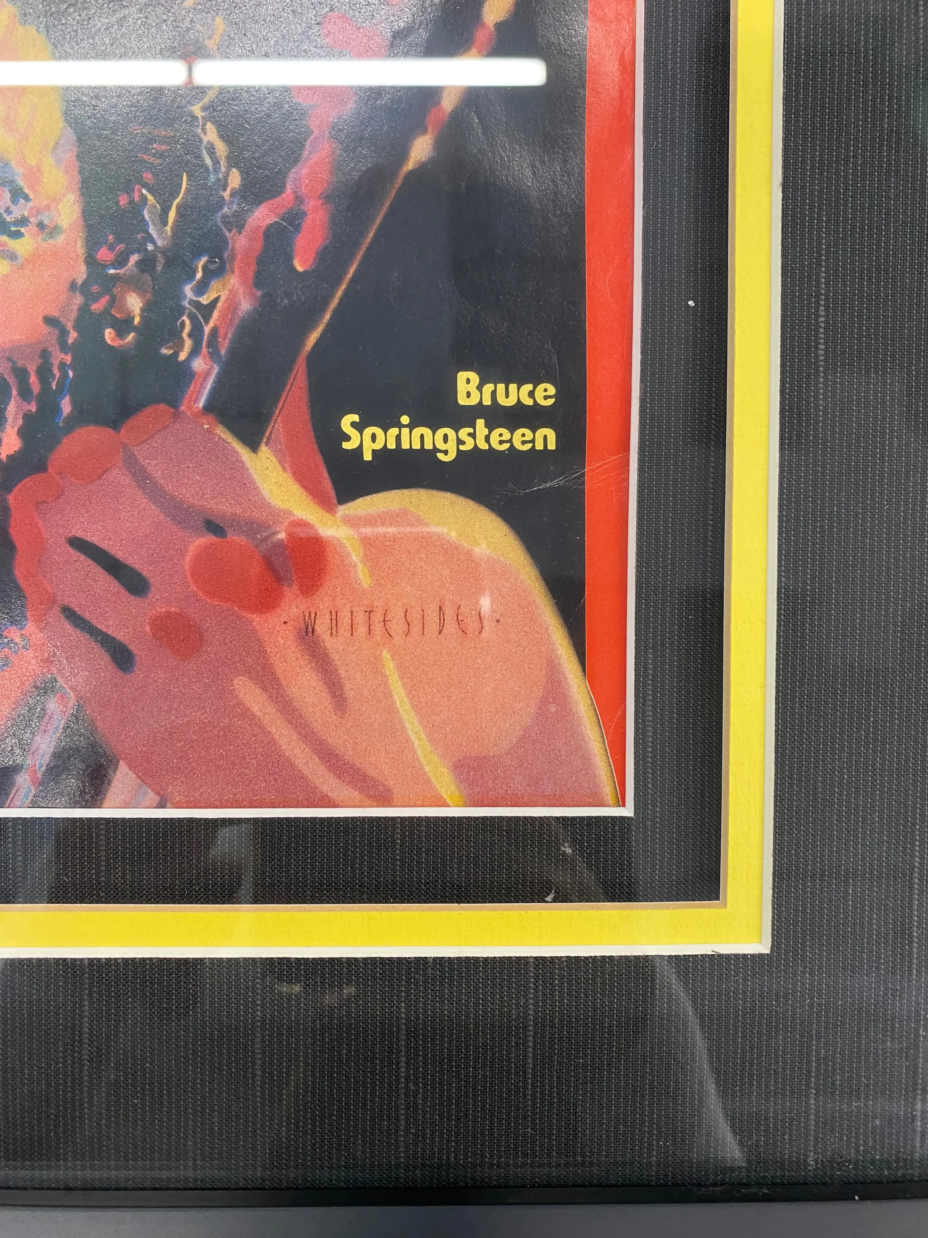 BRUCE SPRINGSTEEN ORIGINAL COLLAGE W 2 MAGAZINES   VINYL RECORD - $3K APR w/CoA