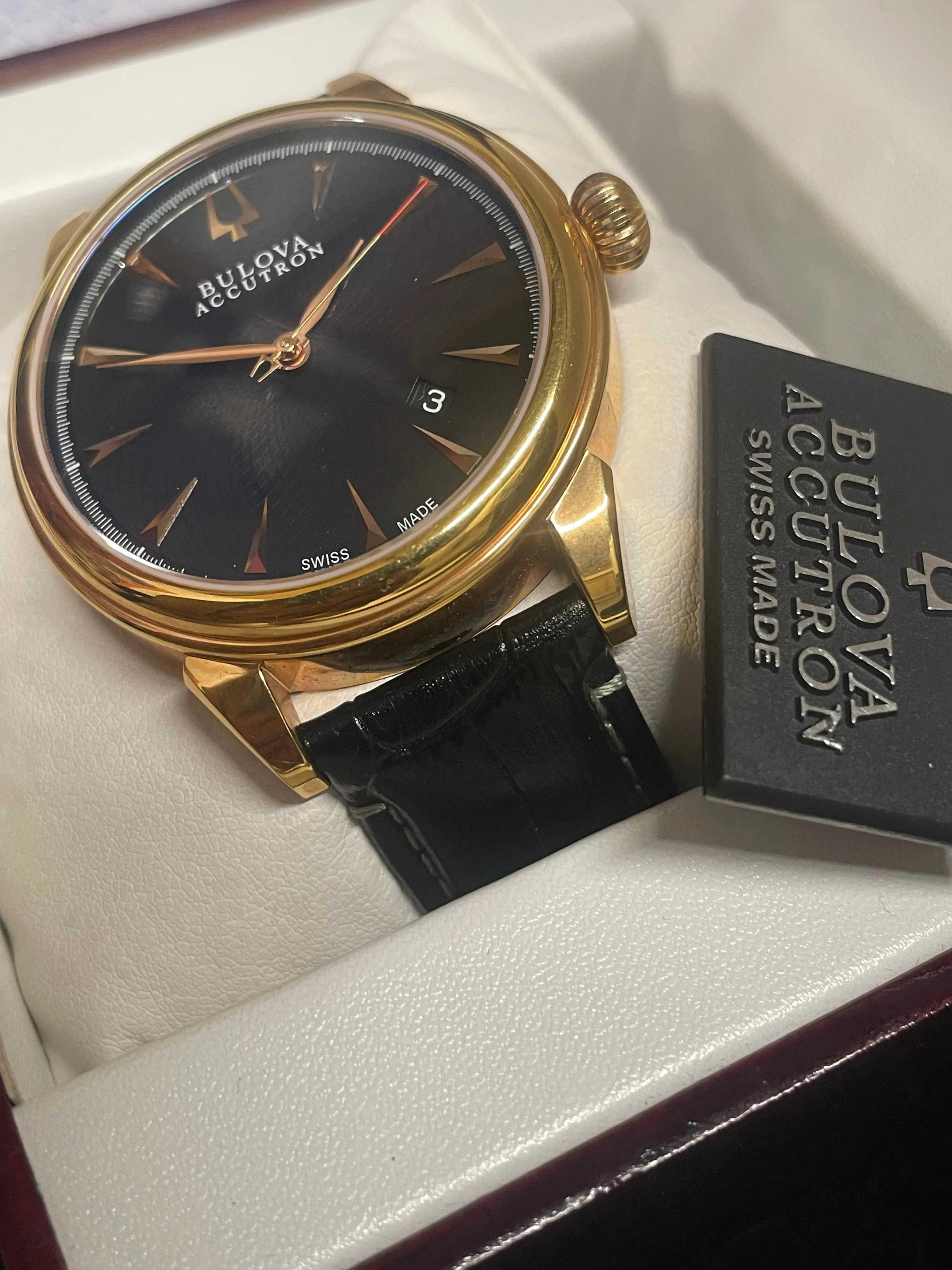 Bulova Accutron, Rose Gold Tone, Skeleton Back, Men's Watch - $3.5K APR w/ COA!!