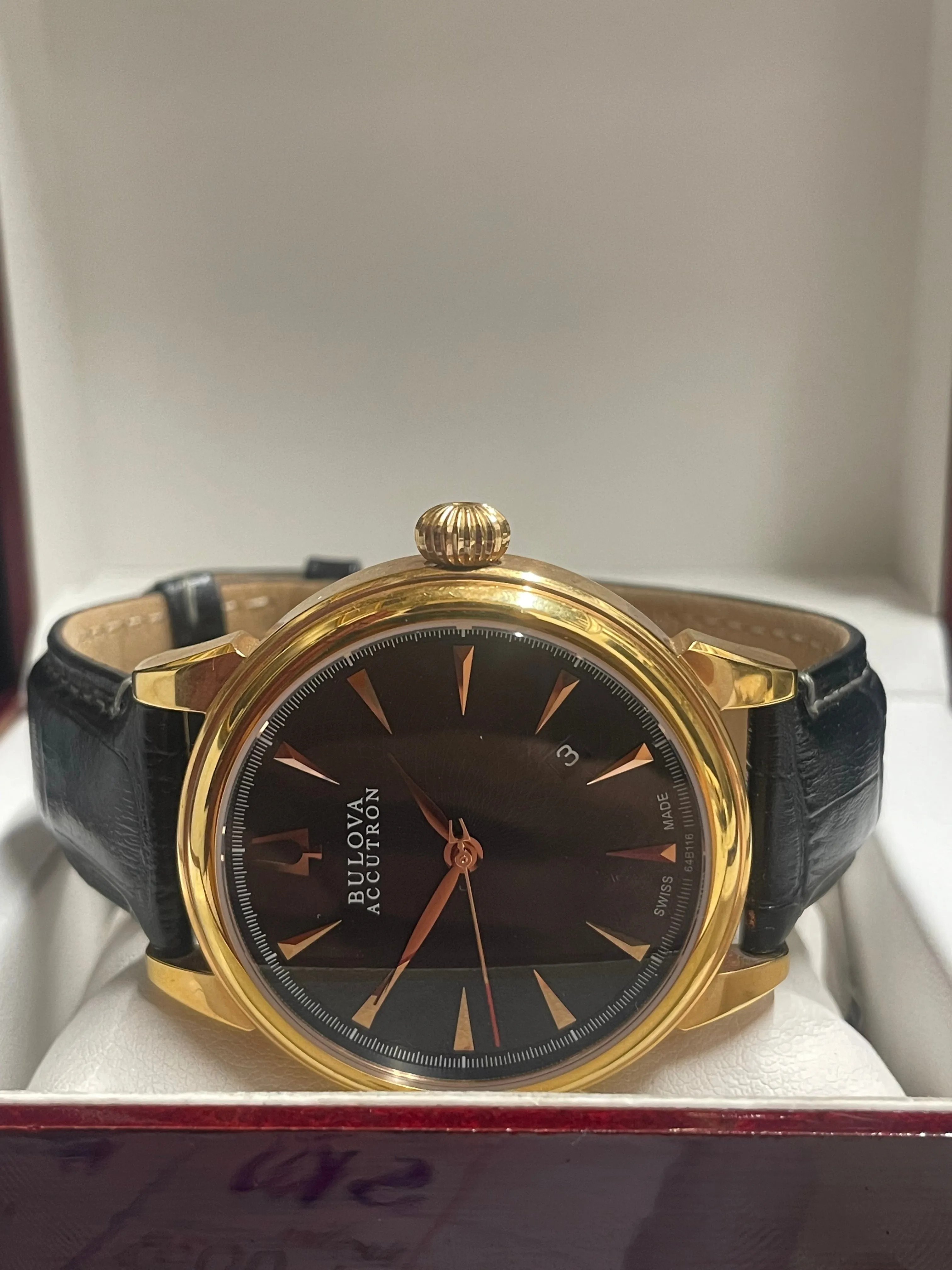 Bulova Accutron, Rose Gold Tone, Skeleton Back, Men's Watch - $3.5K APR w/ COA!!