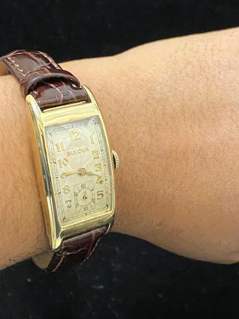 BULOVA Mens 1930s 10K Gold Plate Mechanical Watch - $6K APR Value w/ CoA!