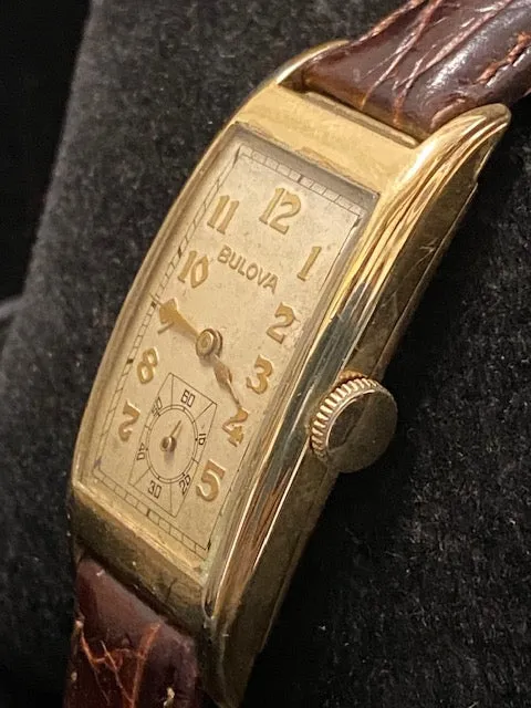 BULOVA Mens 1930s 10K Gold Plate Mechanical Watch - $6K APR Value w/ CoA!