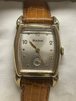 Bulova Vintage 1940s Gold-Tone Watch, Cushion Case, Spectacular- $7K APR w/ COA!