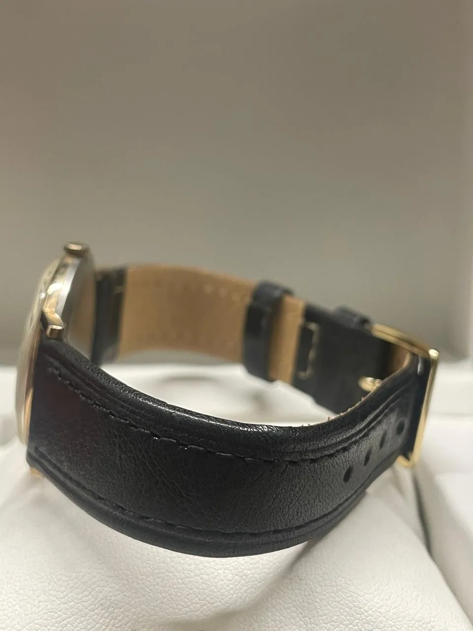Bulova Vintage 1950s 10K Rolled Gold Plate Watch, Black Strap - $5K APR w/ COA!!