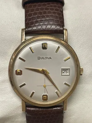 Bulova Vintage 1950s Gold-Tone Watch - Silver Dial, Brand New- $6K APR w/ COA!!!