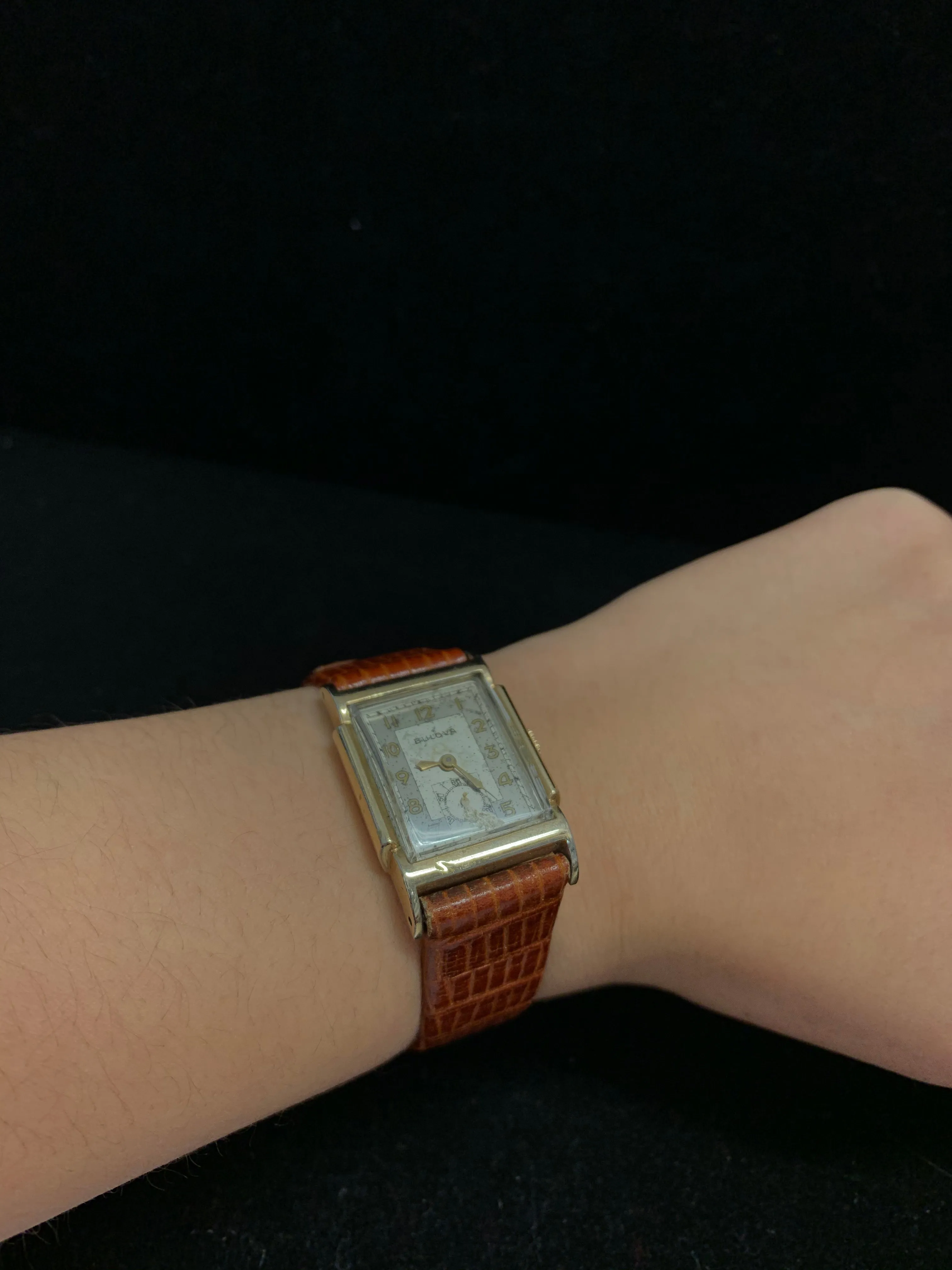 BULOVA Vintage c. 1950s Tank Watch w/ Silver Oyster Dial - $6K APR Value w/ CoA!