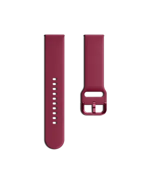Burgundy Silicone Buckle Universal WatchBand (20mm)