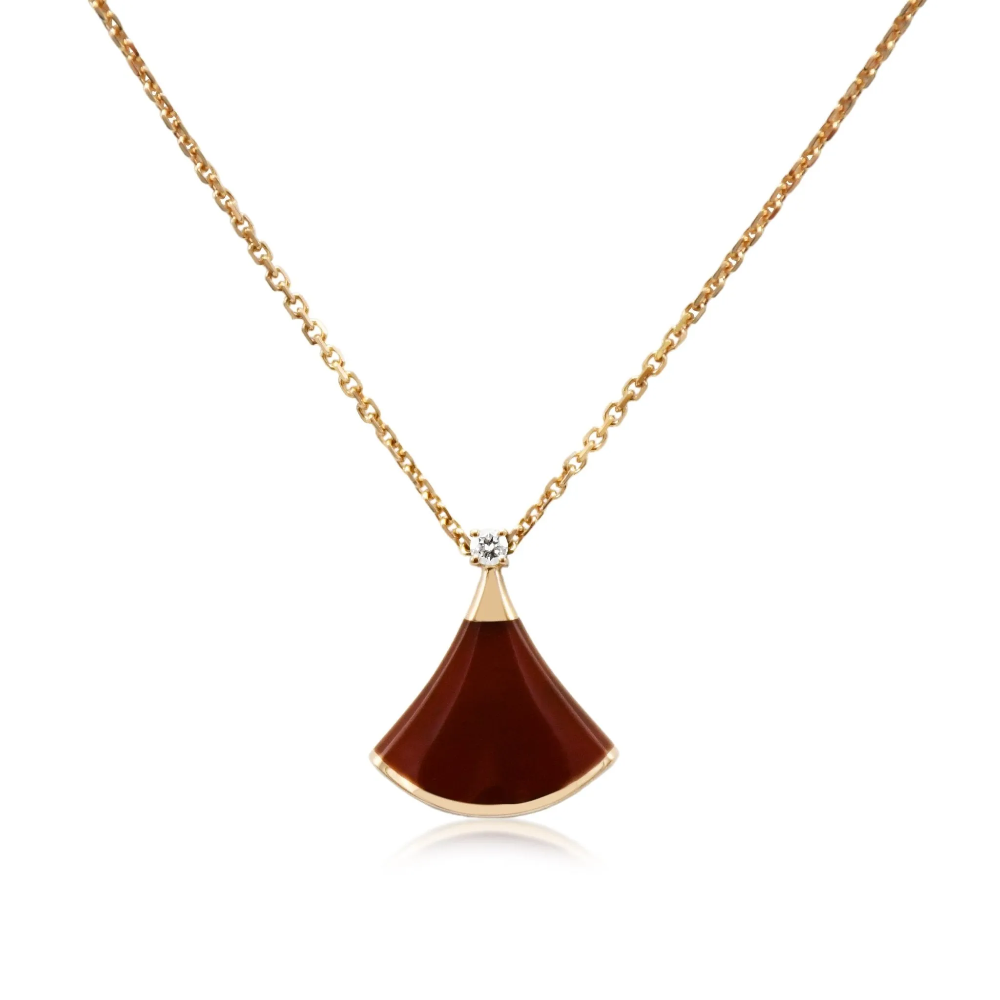 Bvlgari Carnelian Divas’ Dream Pendant Necklace - 18ct Rose Gold