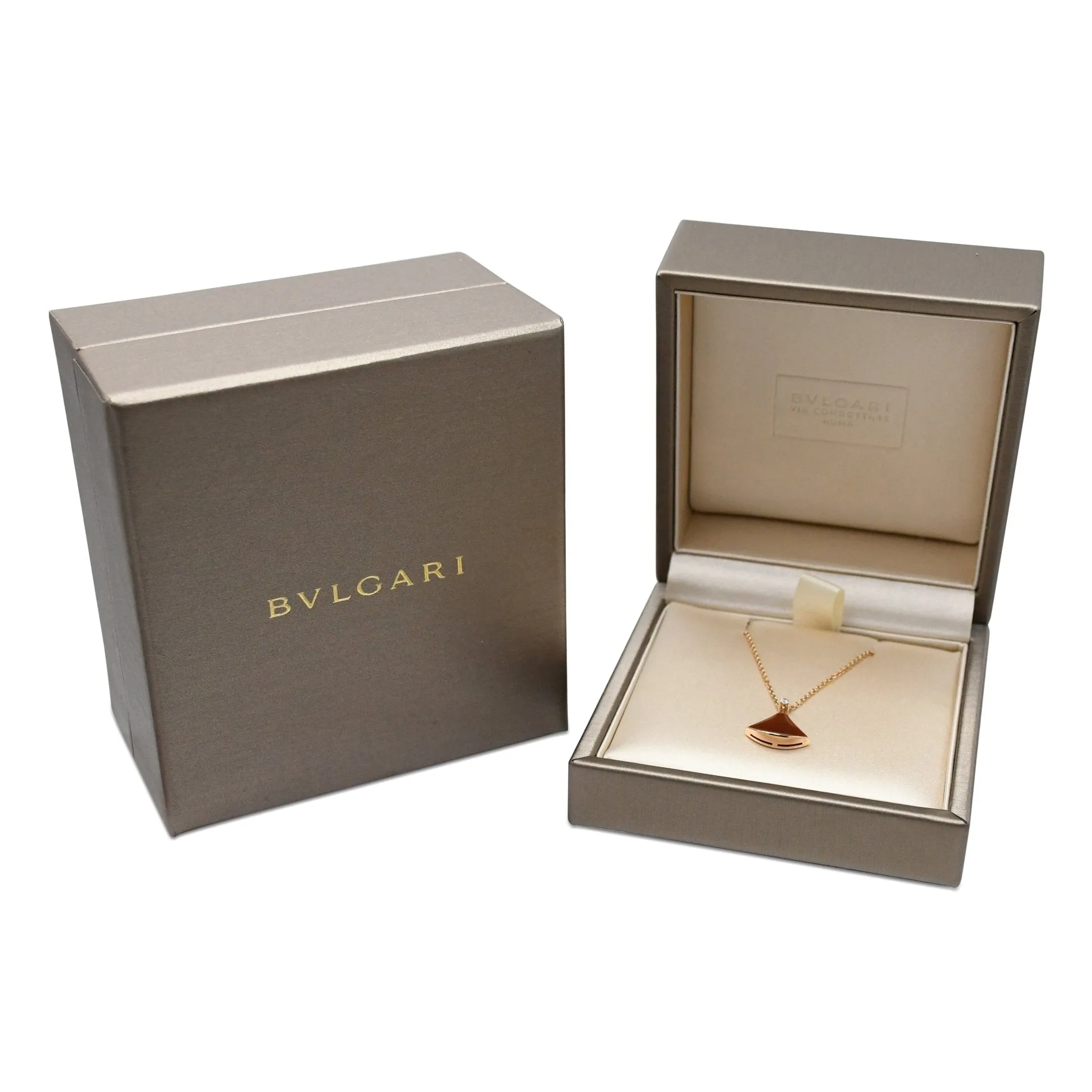 Bvlgari Carnelian Divas’ Dream Pendant Necklace - 18ct Rose Gold