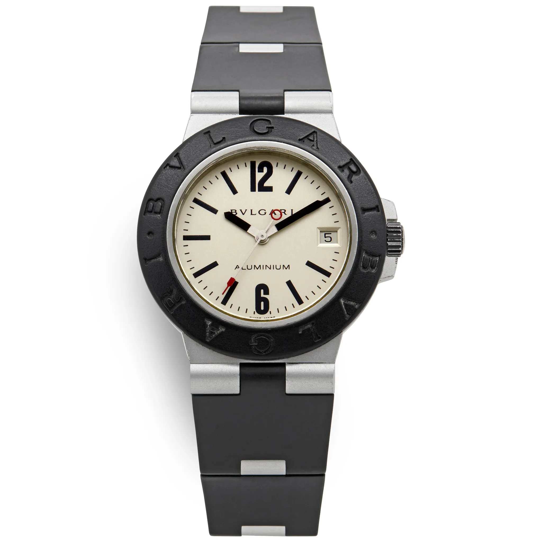 BVLGARI Diagono AL38A Silver-tone Dial Automatic Men's Watch