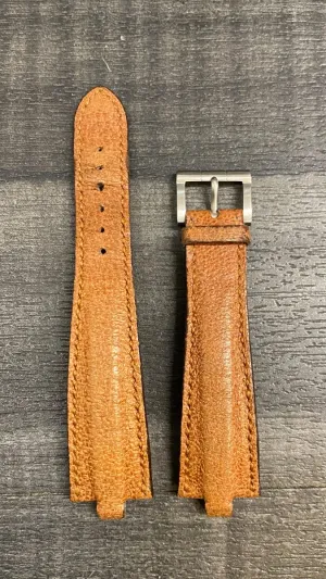BVLGARI Diagono Brown Padded Pig Skin Watch Strap - $750 APR VALUE w/ CoA! ✓