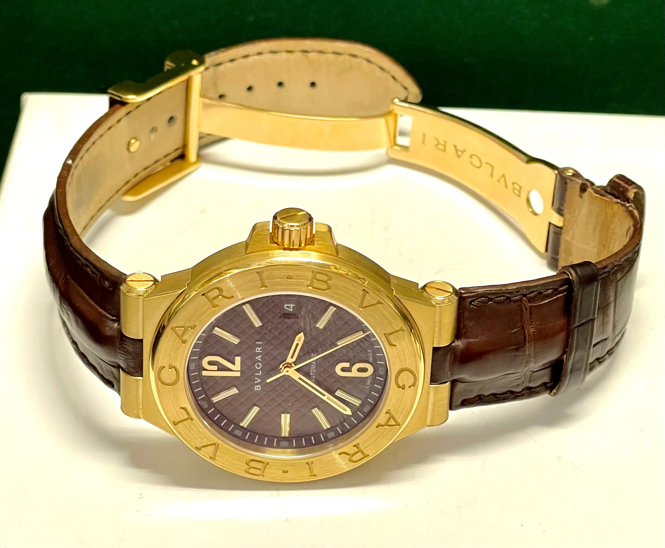 BVLGARI Limited Edition 12/500 18K Yellow Gold Automatic Watch- $50K APR w/ COA!