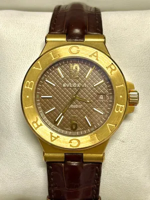 BVLGARI Limited Edition 12/500 18K Yellow Gold Automatic Watch- $50K APR w/ COA!