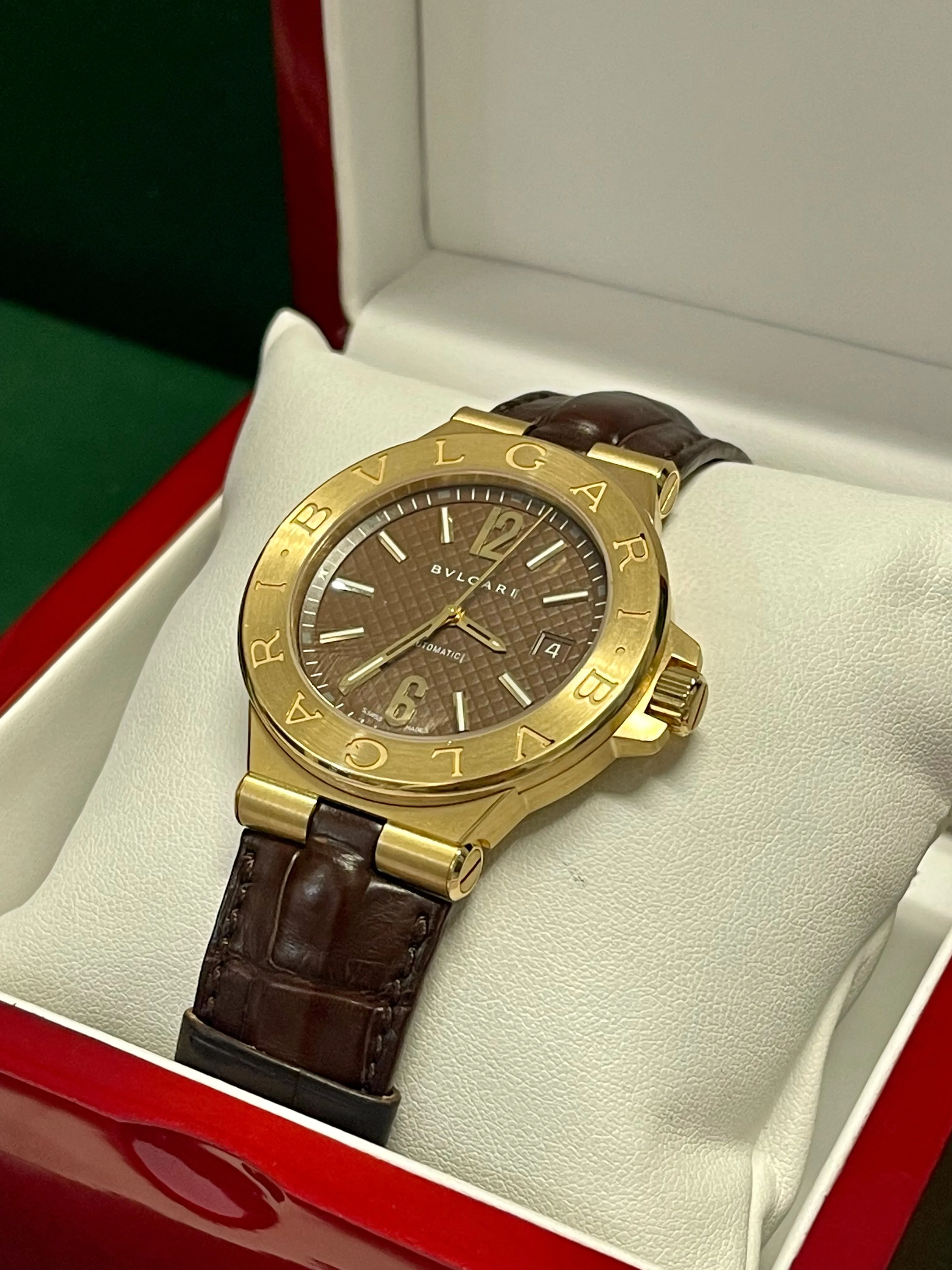 BVLGARI Limited Edition 12/500 18K Yellow Gold Automatic Watch- $50K APR w/ COA!