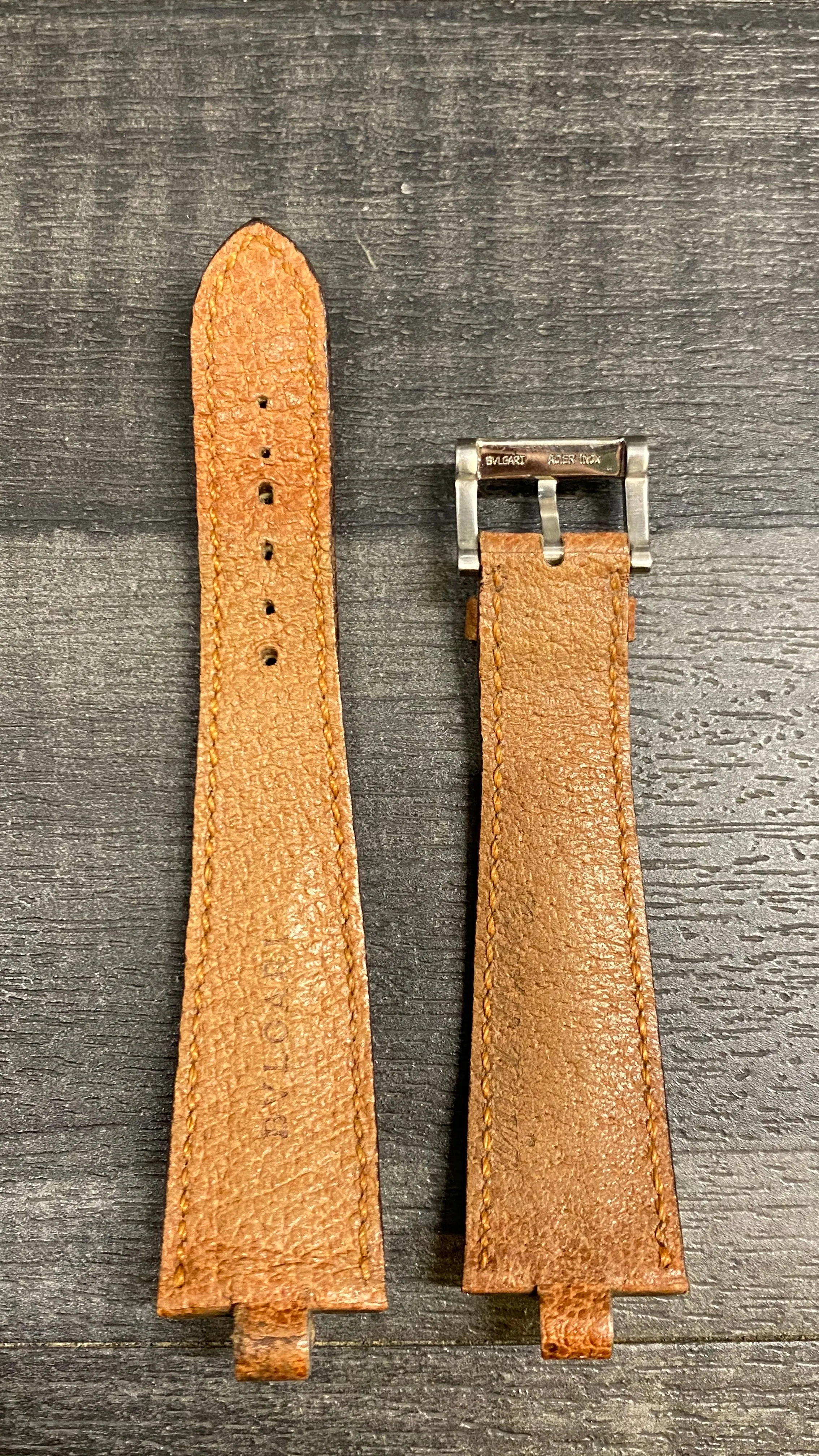 BVLGARI Signed Stainless Steel Tang Buckle - $450 APR VALUE w/ CoA! ✓