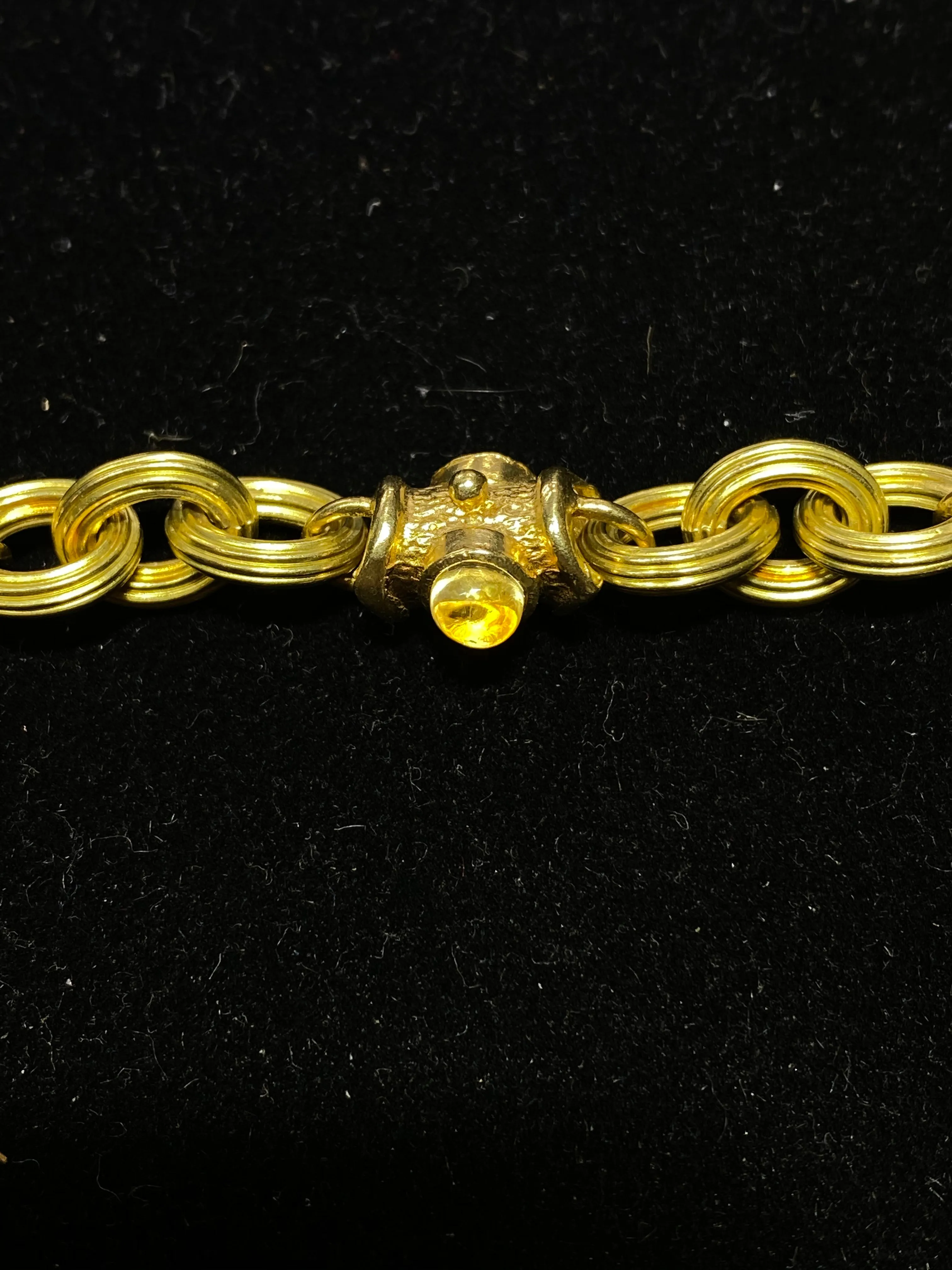 Bvlgari-Style 18K Yellow Gold Bracelet with 14 Gemstones - $13K Appraisal Value w/ CoA!
