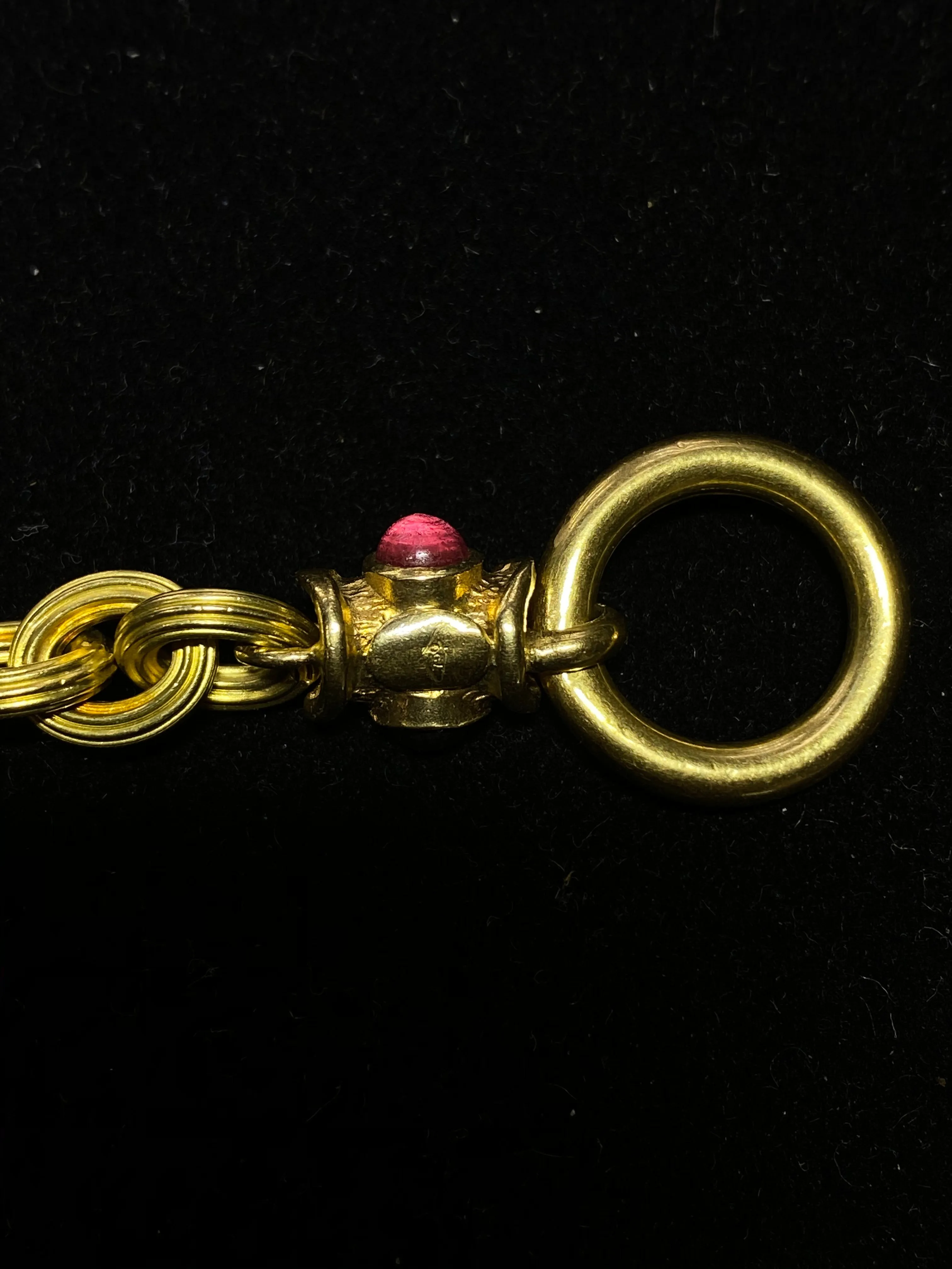 Bvlgari-Style 18K Yellow Gold Bracelet with 14 Gemstones - $13K Appraisal Value w/ CoA!