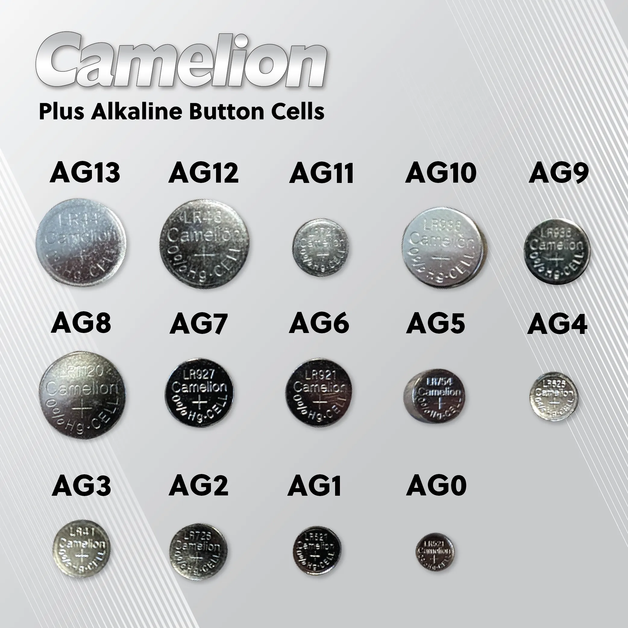 Camelion AG4 / 377 / LR626 1.5V Coin Cell Battery Pack of 10
