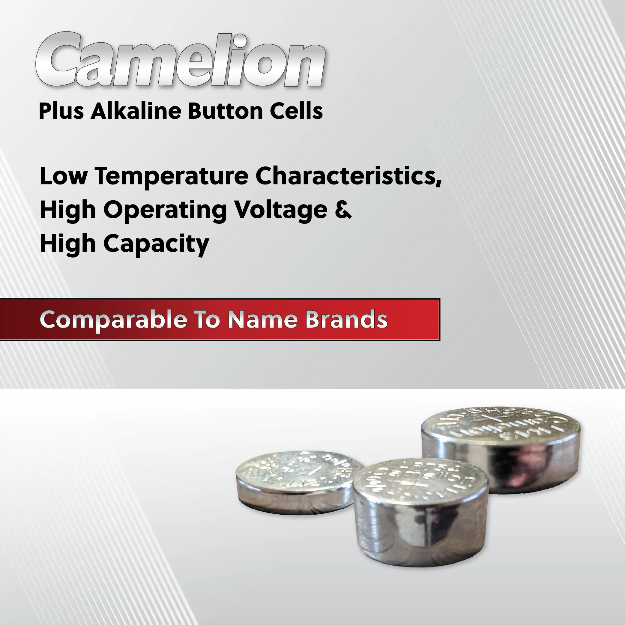 Camelion AG4 / 377 / LR626 1.5V Coin Cell Battery Pack of 10