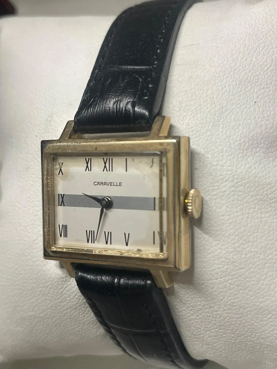 Caravelle Vintage 1950s Gold Tone Watch, Rare Rectangular Dial- $4K APR w/ COA!!