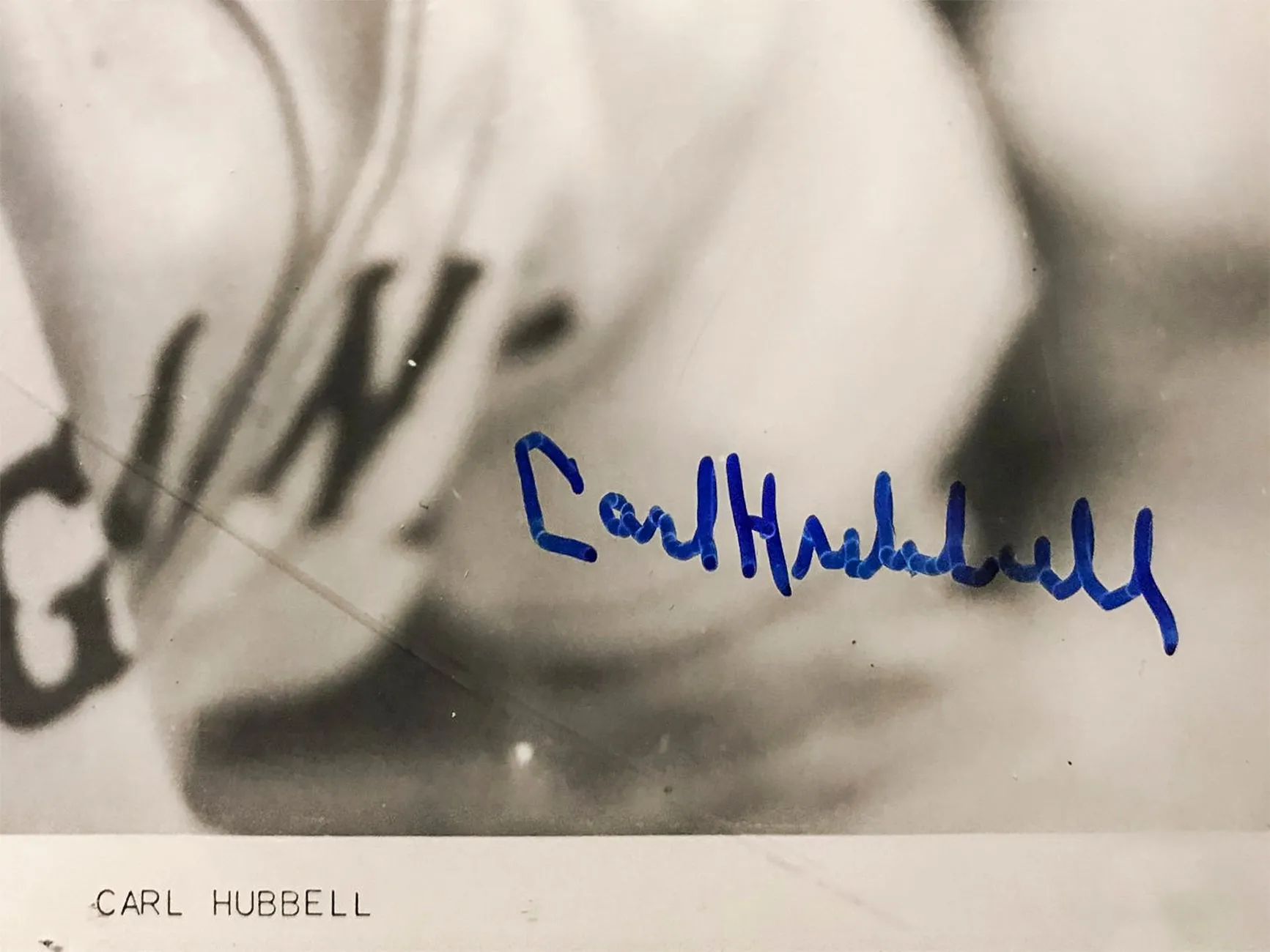 CARL HUBBELL 1950s Autographed Black and White Portrait - $1K APR Value w/ CoA!