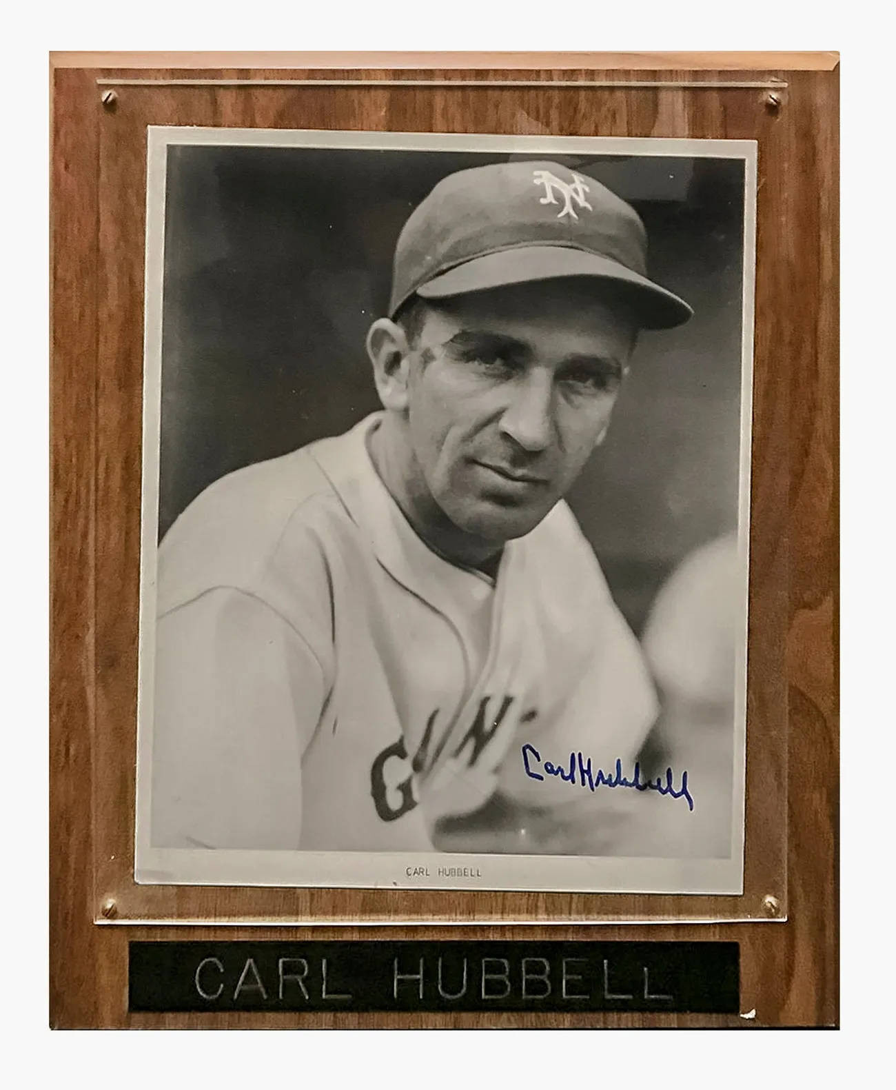 CARL HUBBELL 1950s Autographed Black and White Portrait - $1K APR Value w/ CoA!