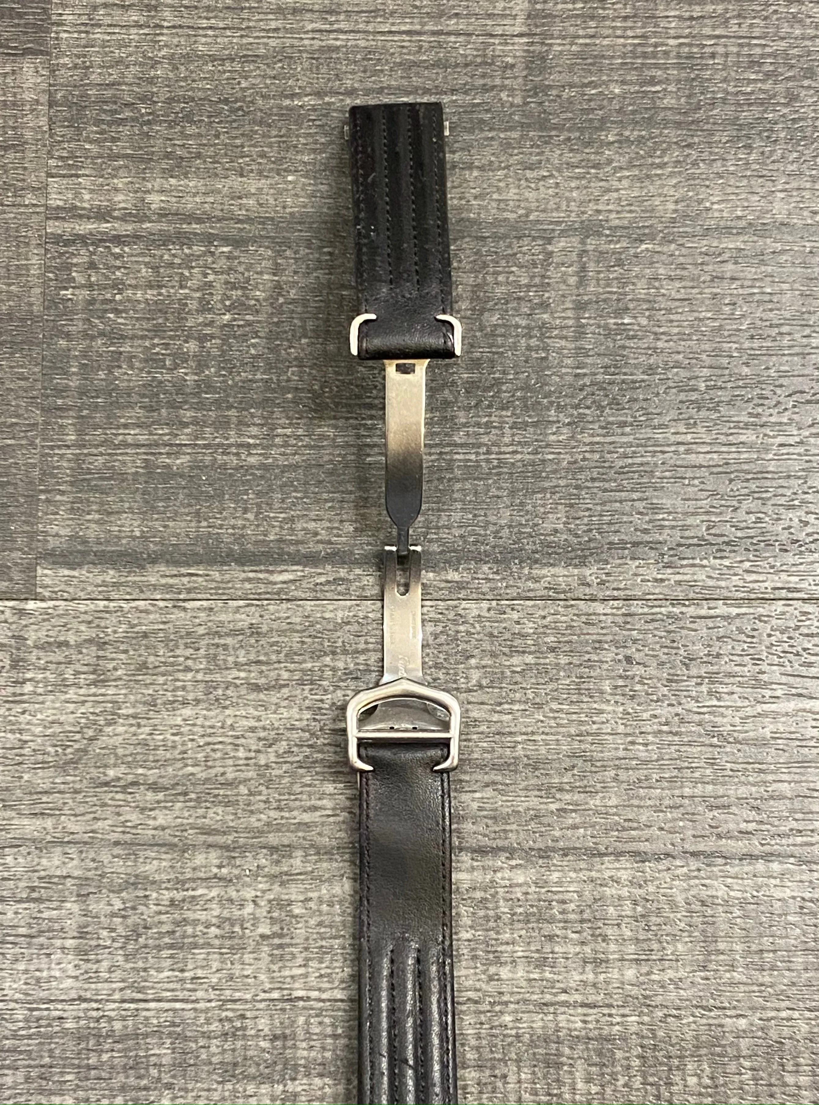CARTIER  Black Padded Leather Watch Strap for Roadster Deployment - $800 APR VALUE w/ CoA! ✓