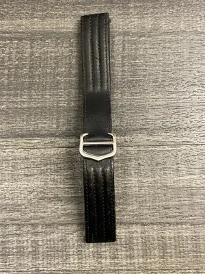 CARTIER  Black Padded Leather Watch Strap for Roadster Deployment - $800 APR VALUE w/ CoA! ✓