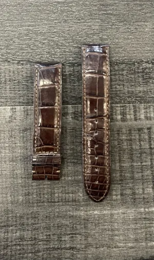 CARTIER Dark Padded Crocodile Watch Strap - $800 APR w/ CoA!