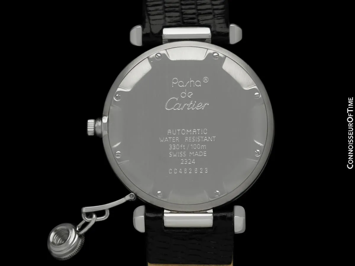 Cartier Pasha C 35MM Ref. 2324 Mens Midsize Unisex Watch, Automatic, Date - Stainless Steel