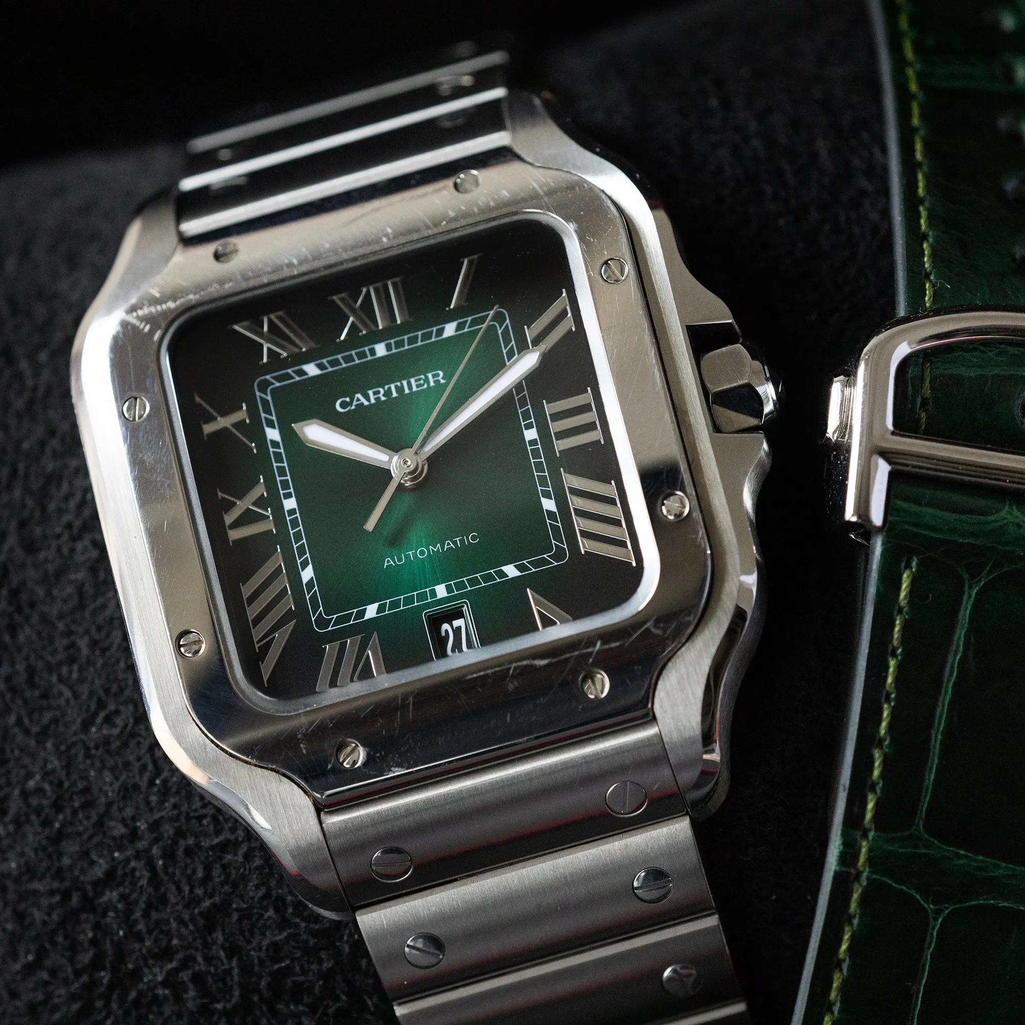 Cartier - Santos de Cartier Large 'Green' WSSA0062