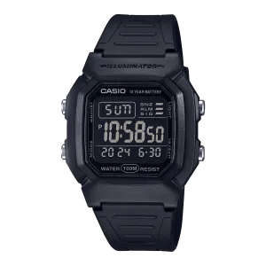 Casio Classic Digital Watch w/ Blackout Dial, Dual Time & 5 Alarms
