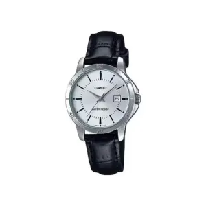 Casio Women's Genuine Leather Band Analog Watch