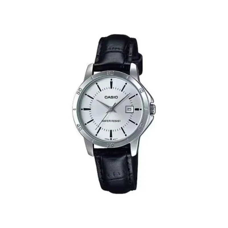 Casio Women's Genuine Leather Band Analog Watch
