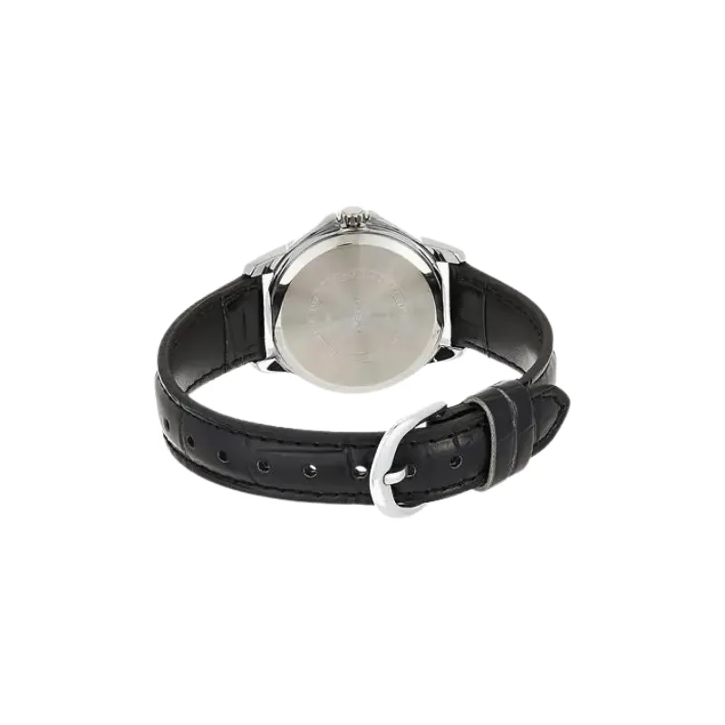 Casio Women's Genuine Leather Band Analog Watch