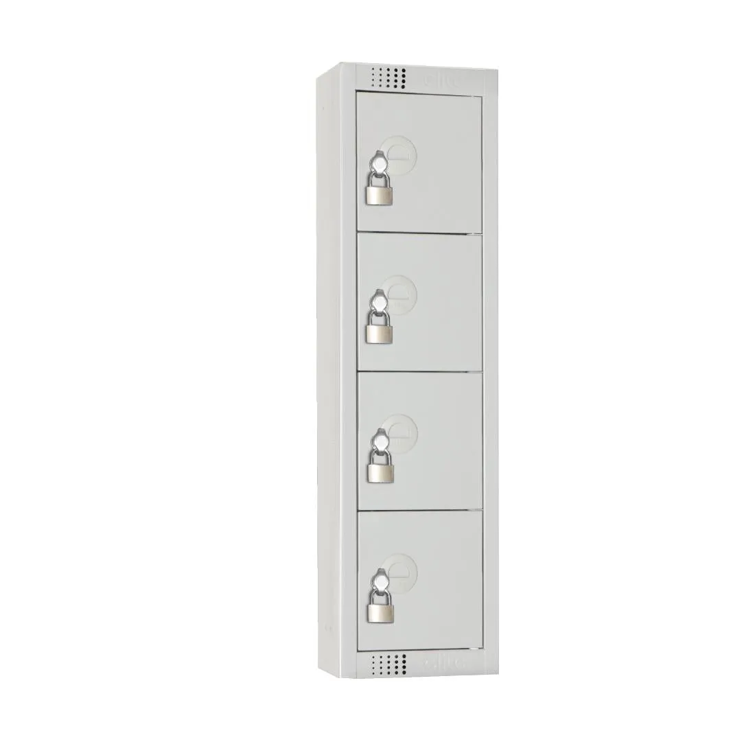 CF753-PF Elite Personal Effects Locker 4 Door Grey Padlock