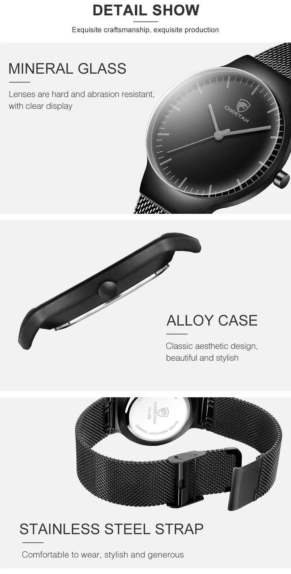 CHEETAH CH1609 FELEX S3 - Unisex Minimalist Watch
