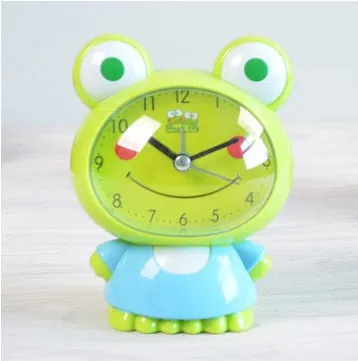Children Alarm Clock Cartoon Bear Frog Cat Silent Clocks Watch Time Stand Cat Clocks Home Decoration Mute Electronic Desk Clock