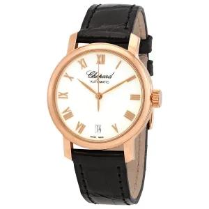 Chopard Classic White Dial 18kt Rose Gold Automatic Ladies Watch 124200-5001